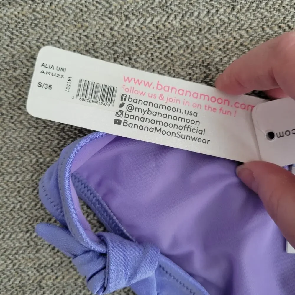 Banana Moon Lono & Alia Uni purple swim bottom Size S